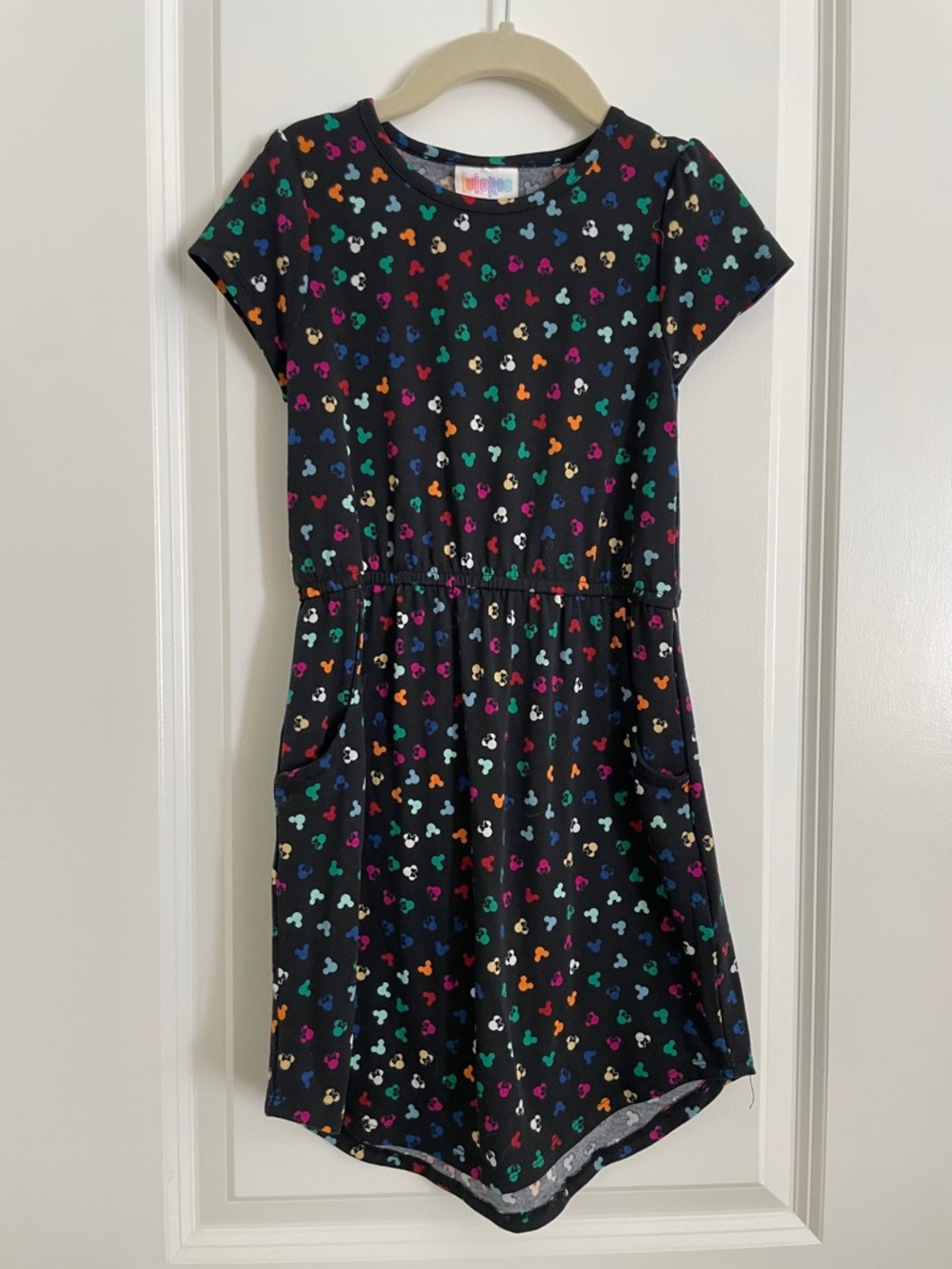 Girls LulaRoe Cap Sleeve Disney Dress